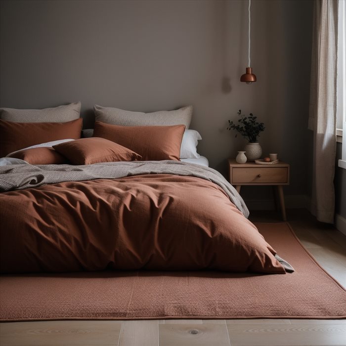 Terracotta et Gris : Harmonisez Votre Chambre avec Style