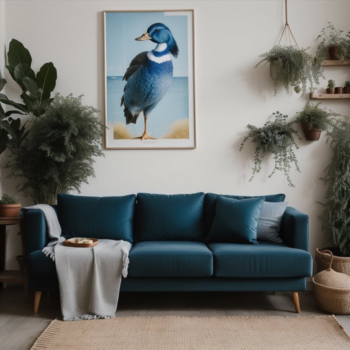 Réussir une Décoration Élégante en Bleu Canard